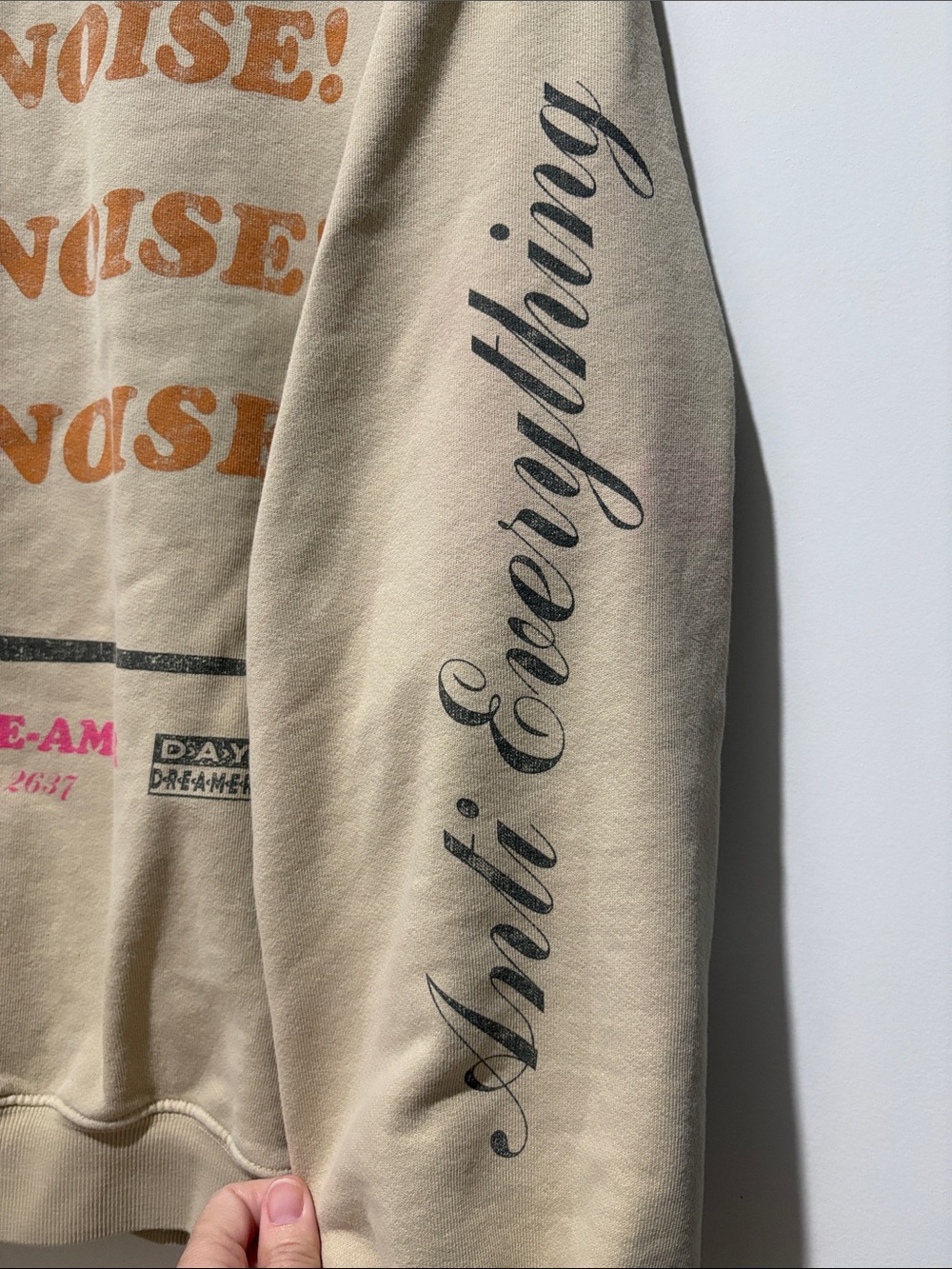 Daydreamer Pure Noise Oversized Graphic Crewneck Sweatshirt Large - Picture 10 of 10